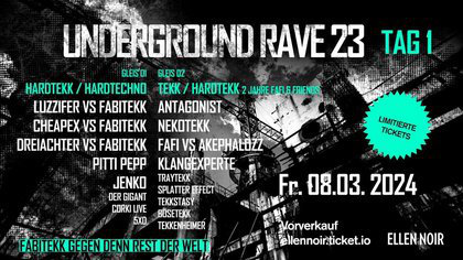 underground rave 23 tag 1